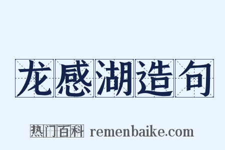龙感湖造句是什么意思的图片